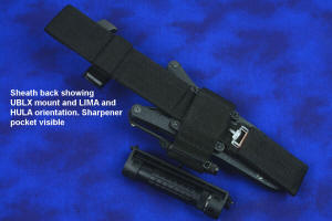 HULA tactical sheath flaslight accessory description