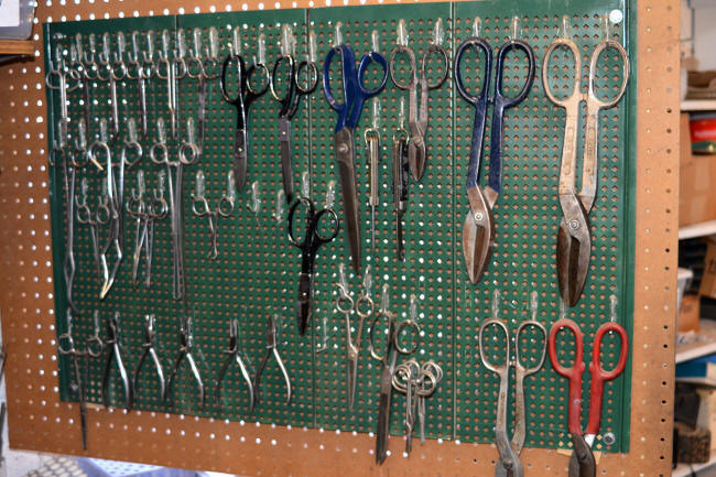 Scissors, snips rack